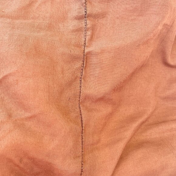 Rare Vintage Queen Wine Burgundy Gold Braid Lily Brown Silk Microsuede Coverlet - Picture 16 of 16